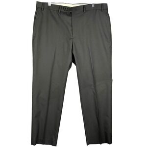 Ralph Lauren Dress Pants Men 38x30‎ Black Total Comfort Flat Front Trousers